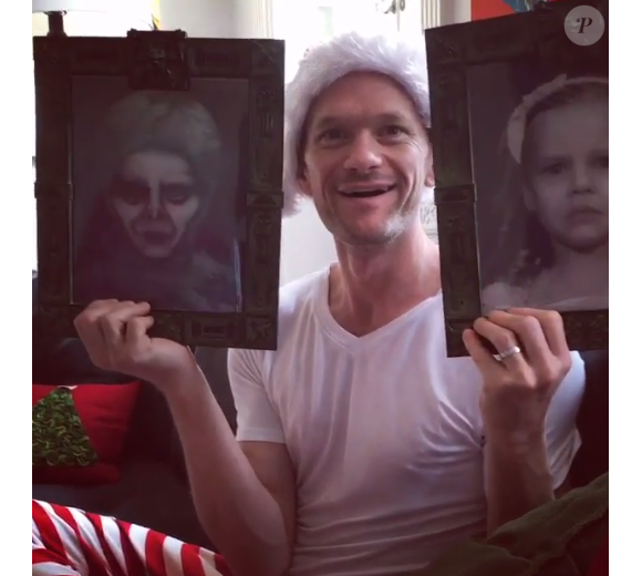 Neil Patrick Harris a reçu un effrayant cadeau à l'image des jumeaux Harper et Gideon pour Noël / photo postée sur Instagram, le 26 décembre 2015.