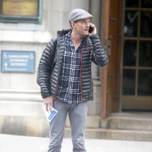 Exclusif - Neil Patrick Harris, son mari David Burtka et leurs enfants Gideon et Harper dans la rue à New York le 18 décembre 2015