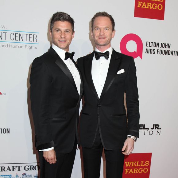 David Burtka et Neil Patrick Harris à la soirée de gala caritative contre le sida à New York, le 28 octobre 2014