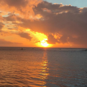 Marine Lorphelin et sa mère, le 25 décembre à Tahiti.