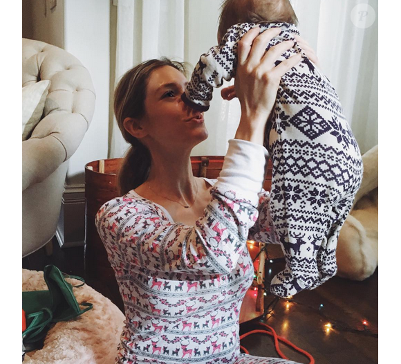 Kristin Cavallari et sa fille Sailor le jour de Noël / photo postée sur Instagram au mois de décembre 2015.