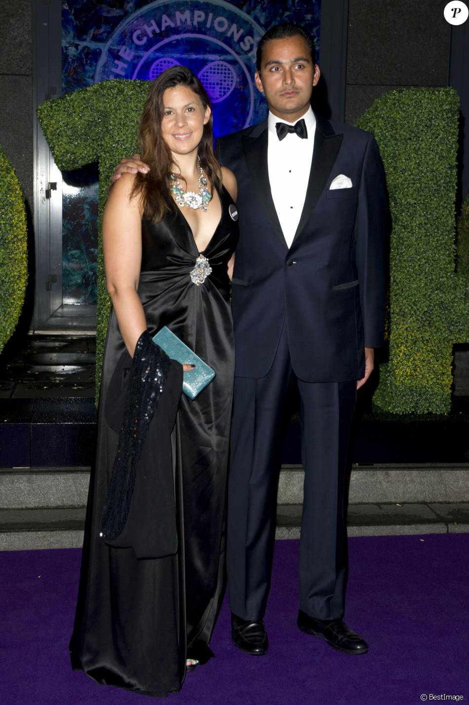 Marion Bartoli, guest - Dîner des Champions de Wimbledon à Londres le 6