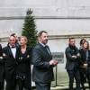 Exclusif - Guillaume Sarkozy - Mariage du chef étoilé Yannick Alléno et de l'artiste Laurence Bonnel à la mairie du 8ème arrondissement de Paris, le 18 décembre 2015.