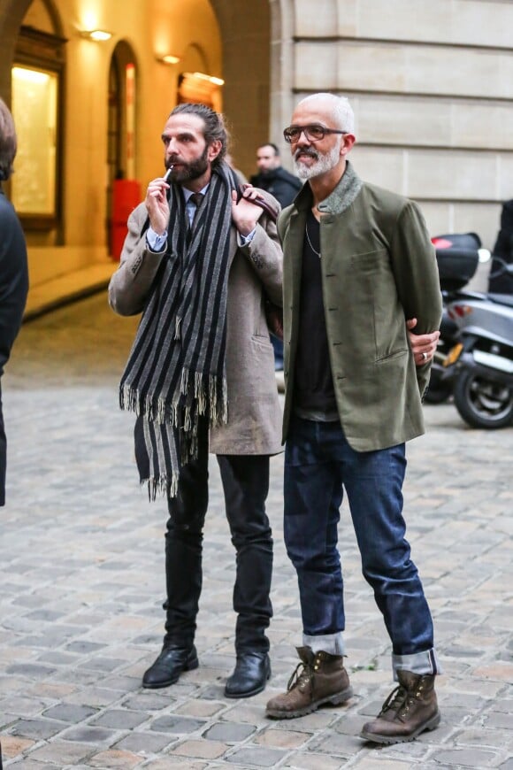 Exclusif - John Nollet - Mariage du chef étoilé Yannick Alléno et de l'artiste Laurence Bonnel à la mairie du 8ème arrondissement de Paris, le 18 décembre 2015.