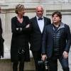 Exclusif - Mariage du chef étoilé Yannick Alléno et de l'artiste Laurence Bonnel à la mairie du 8ème arrondissement de Paris, le 18 décembre 2015.