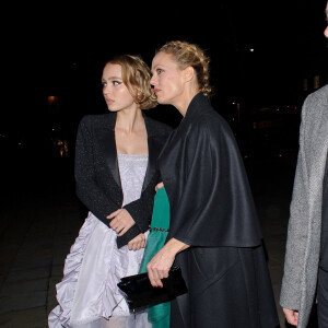Vanessa Paradis et Lily Rose Depp à Londres le 12 octobre 2015.