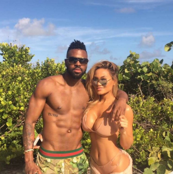 Jason Derulo et Daphne Joy en vacances à Miami. Photo publiée le 4 janvier 2016.