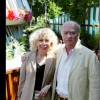 Georges Wolinski et son épouse Maryse au Village Roland-Garros, le 6 juin 2014 à Paris