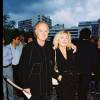 Georges Wolinski et son épouse Maryse lors de la première du film La Pianiste à Paris, le 4 septembre 2001