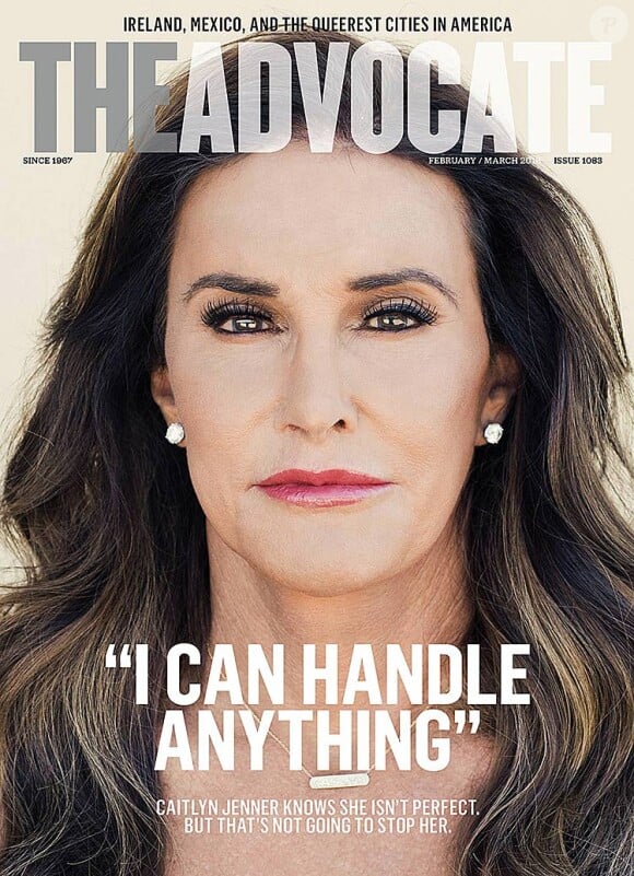 Caitlyn Jenner en couverture de "The Advocate", février/mars 2016.