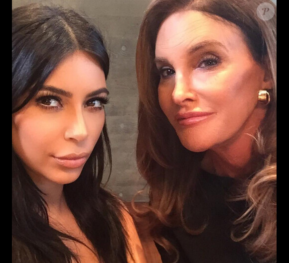 Kim Kardashian et Caitlyn Jenner à l'anniversaire de Kylie Jenner / août 2015