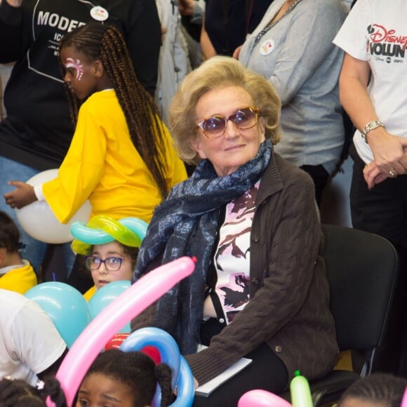 Bernadette Chirac (présidente de la Fondation Hôpitaux de Paris-Hôpitaux de France) - Lancement de la 27ème édition de l'Opération Pièces Jaunes au centre hospitalier (hôpital Delafontaine) de Saint-Denis, le 6 janvier 2015.06/01/2016 - Saint-Denis