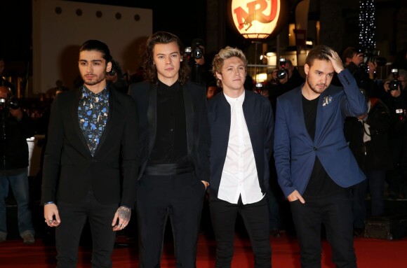 Info - (Zayn Malik annonce le 25 mars 2015 qu'il quitte le groupe One Direction) - One Direction (Zayn Malik, Harry Styles, Niall Horan et Liam Payne) - 16ème édition des NRJ Music Awards à Cannes. Le 13 décembre 2014