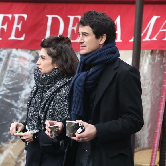 Pauline Delpech - Obsèques de Michel Delpech en l'église Saint-Sulpice à Paris, le 8 janvier 2016.