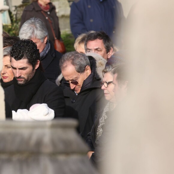 Pierre Delpech - Inhumation de Michel Delpech au cimetière du Père-Lachaise à Paris, le 8 janvier 2016.