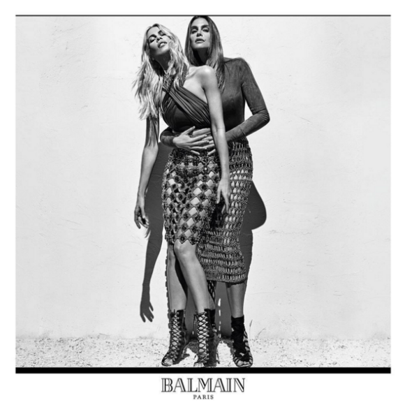 Campagne Balmain printemps/été 2016 (Cindy et Claudia Schiffer)