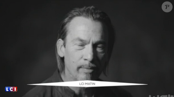 Florent Pagny dans l'extrait du clip de la chanson Liberté, nouvel hymne des Enfoirés. Janvier 2016.