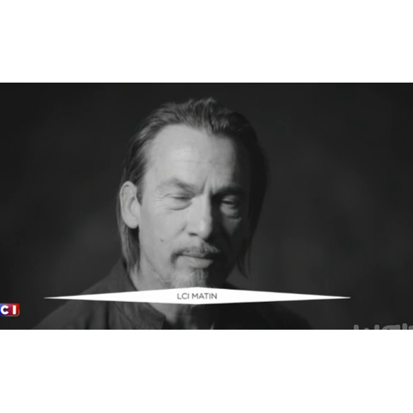 Florent Pagny dans l'extrait du clip de la chanson Liberté, nouvel hymne des Enfoirés. Janvier 2016.