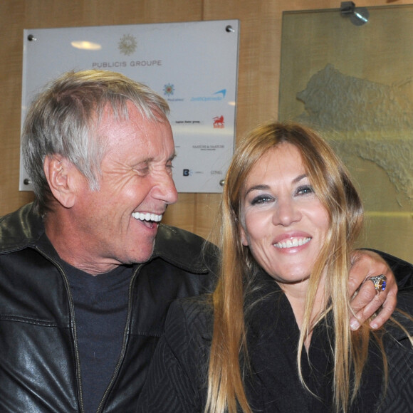 Exclusif - Mathilde Seigner et Yves Rénier à la projection privee du film Médecin chef à la santé au Drugstore Publicis à Paris, le 1er octobre 2012