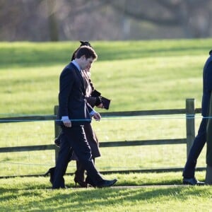 La reine Elisabeth II d'Angleterre, le prince Philip, le prince William et la duchesse de Cambridge, Catherine Kate Middleton célèbrent le 100 ème anniversaire du retrait final de la péninsule de Gallipoli pendant la 1 ère guerre mondiale au Mémorial de Sandrigham le 10 janvier 2016. Ils ont assisté un plus tôt en l'église Mary Magdalene à une messe où la famille Middleton était invitée par la reine.