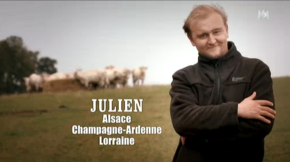 Julien, dans L'amour est dans le pré 2016, le lundi 11 janvier 2016 sur M6.