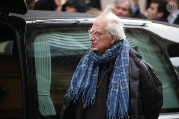 Bertrand Tavernier - Obsèques de Michel Galabru en l'église Saint-Roch à Paris le 12 janvier 2016.
