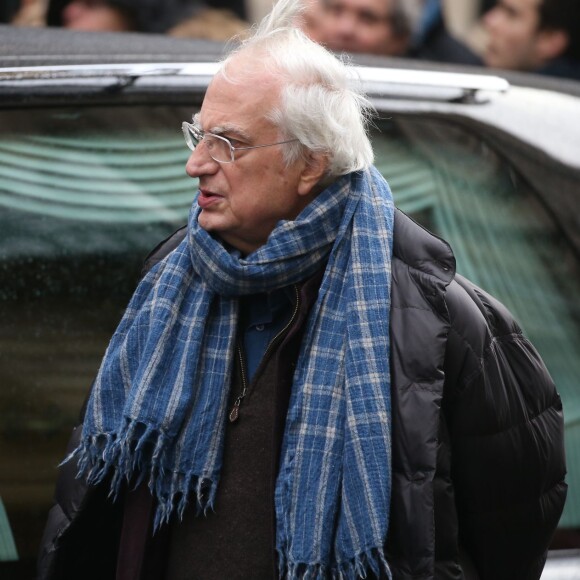 Bertrand Tavernier - Obsèques de Michel Galabru en l'église Saint-Roch à Paris le 12 janvier 2016.