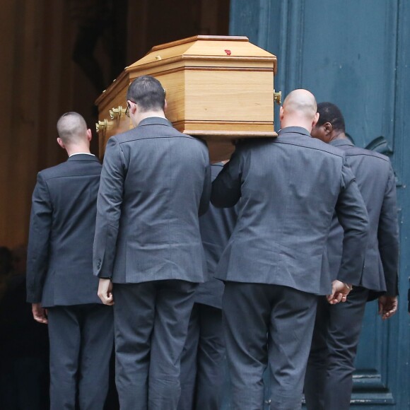 Obsèques de Michel Galabru en l'église Saint-Roch à Paris le 12 janvier 2016.