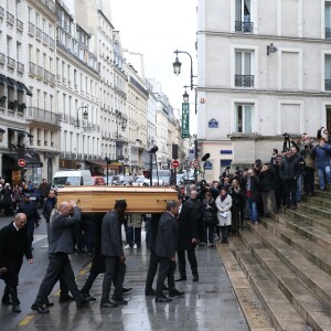 Obsèques de Michel Galabru en l'église Saint-Roch à Paris le 12 janvier 2016.