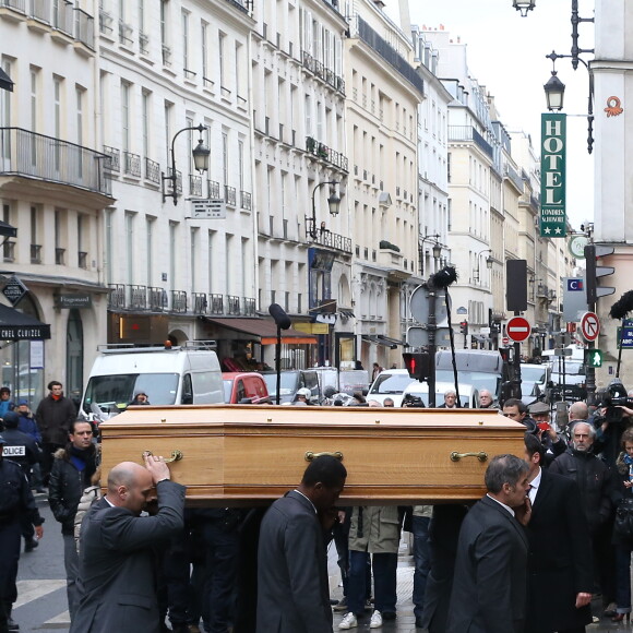 Obsèques de Michel Galabru en l'église Saint-Roch à Paris le 12 janvier 2016.