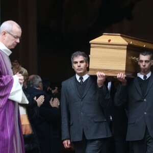 Obsèques de Michel Galabru en l'église Saint-Roch à Paris le 12 janvier 2016.