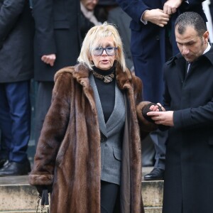 Sorties - Obsèques de Michel Galabru en l'église Saint-Roch à Paris le 12 janvier 2016.