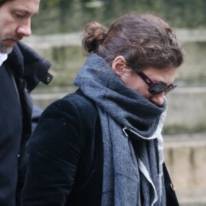 Emmanuelle Galabru - Sorties - Obsèques de Michel Galabru en l'église Saint-Roch à Paris le 12 janvier 2016. © Jacovides-Moreau/Bestimage12/01/2016 - Paris