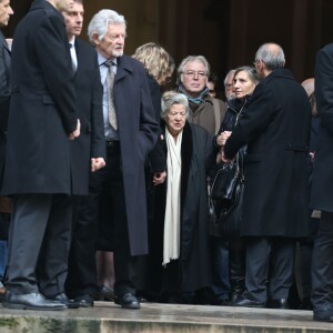 Sorties - Obsèques de Michel Galabru en l'église Saint-Roch à Paris le 12 janvier 2016.