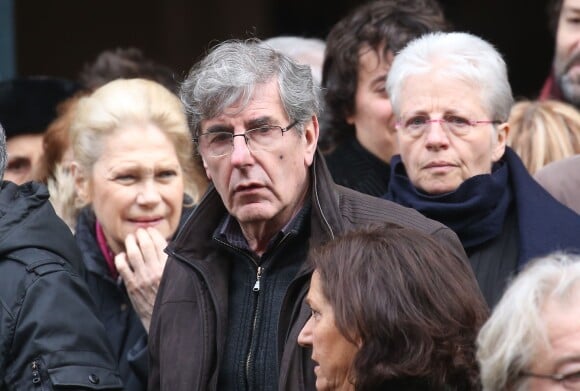 Bernard Menez - Sorties - Obsèques de Michel Galabru en l'église Saint-Roch à Paris le 12 janvier 2016.