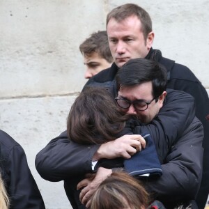 Sorties - Obsèques de Michel Galabru en l'église Saint-Roch à Paris le 12 janvier 2016.