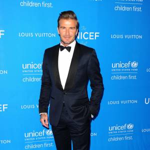 David Beckham au bal de l'UNICEF en l'honneur de David Beckham à Los Angeles, le 12 janvier 2016.