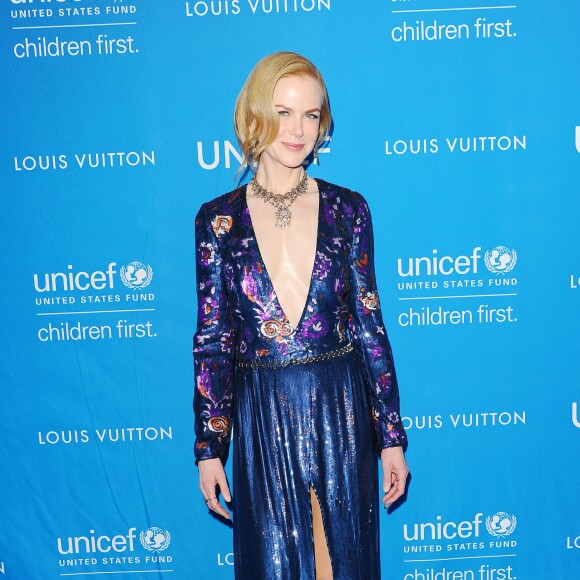 Nicole Kidman au bal de l'UNICEF en l'honneur de David Beckham à Los Angeles, le 12 janvier 2016.