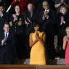 La First Lady Michelle Obama - Barack Obama s'exprime au Capitole à Washington, pour son dernier discours sur l'état de l'Union, le 12 janvier 2016