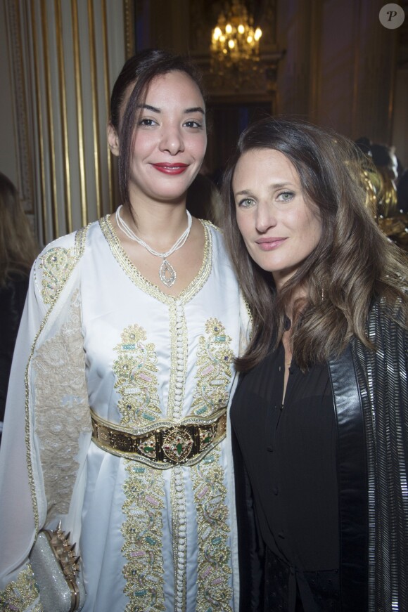 Loubna Abidar et Camille Cottin - Soirée des Révélations César 2016 dans les salons de la maison Chaumet place Vendôme à Paris, le 11 janvier 2016.