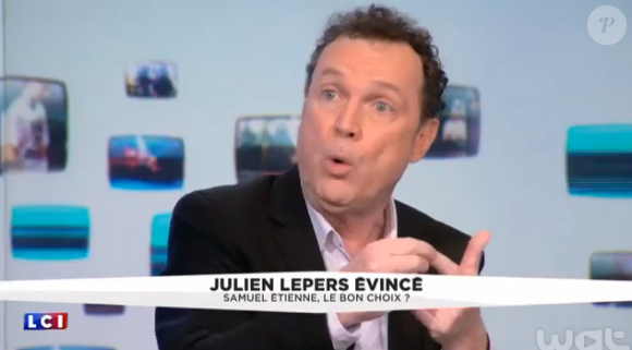 Julien Lepers scandalisé par son renvoi. Il s'exprime dans "La Médiasphère" sur LCI ce week-end.