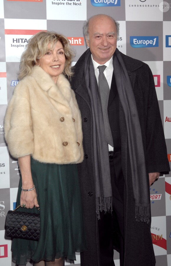 Georges Wolinski et son épouse Maryse au Festival de L'Automobile au Grand Palais à Paris, le 1er février 2007