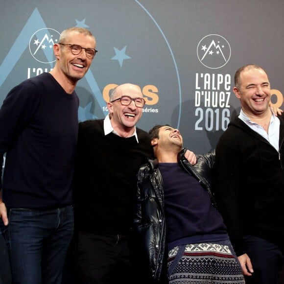 Lambert Wilson, Fatsah Bouyahmed, Jamel Debbouze, Mohamed Hamidi - 19e Festival International du film de Comédie de l'Alpe d'Huez le 14 Janvier 2016.