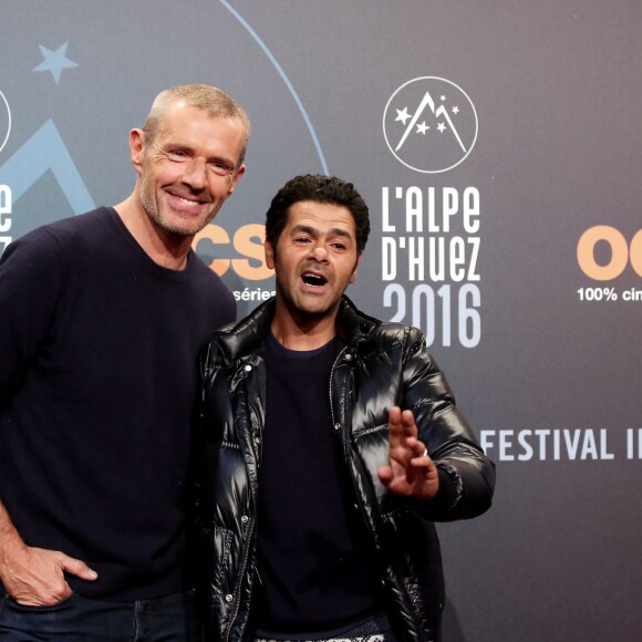 Lambert Wilson, Jamel Debbouze - 19e Festival International du film de Comédie de l'Alpe d'Huez le 14 Janvier 2016.