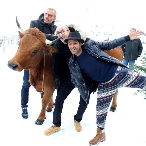 Lambert Wilson, Fatsah Bouyahmed, Jamel Debbouze, Mohamed Hamidi - 19e Festival International du film de Comédie de l'Alpe d'Huez le 14 Janvier 2016.