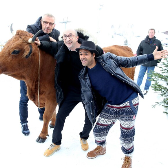 Lambert Wilson, Fatsah Bouyahmed, Jamel Debbouze, Mohamed Hamidi - 19e Festival International du film de Comédie de l'Alpe d'Huez le 14 Janvier 2016.