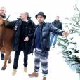 Lambert Wilson, Fatsah Bouyahmed, Jamel Debbouze, Mohamed Hamidi - 19e Festival International du film de Comédie de l'Alpe d'Huez le 14 Janvier 2016.
