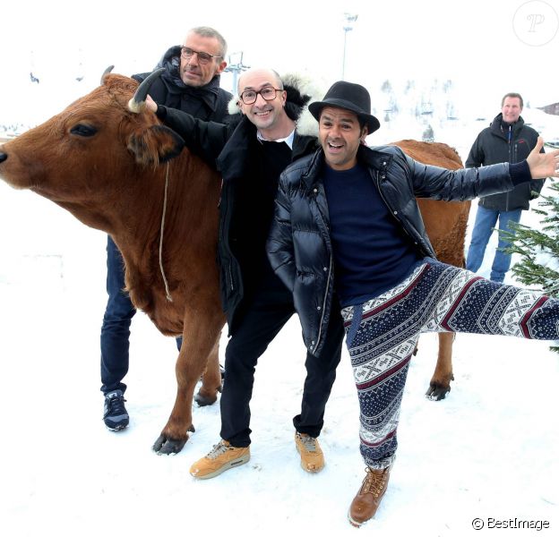 Lambert Wilson, Fatsah Bouyahmed, Jamel Debbouze, Mohamed Hamidi - 19e Festival International du film de Comédie de l'Alpe d'Huez le 14 Janvier 2016.