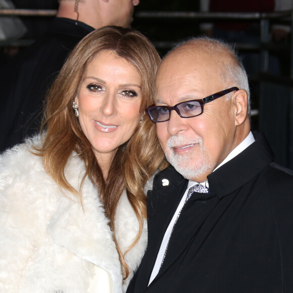 Céline Dion et son mari René Angélil arrivent à l'enregistrement de l'émission "Vivement dimanche" au studio Gabriel, à Paris, le 13 novembre 2013.