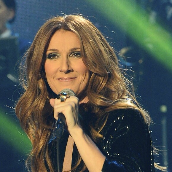 Céline Dion en concert au Palais Omnisports de Paris-Bercy à Paris le 1er décembre 2013.